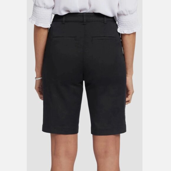 NYDJ Stretch Twill Bermuda Shorts - Black Size 2 - Picture 2 of 11